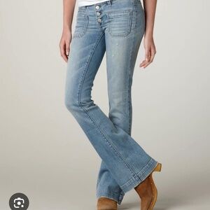 2 pairs of AE boho jeans  vintage flare & 1 skinny size 2